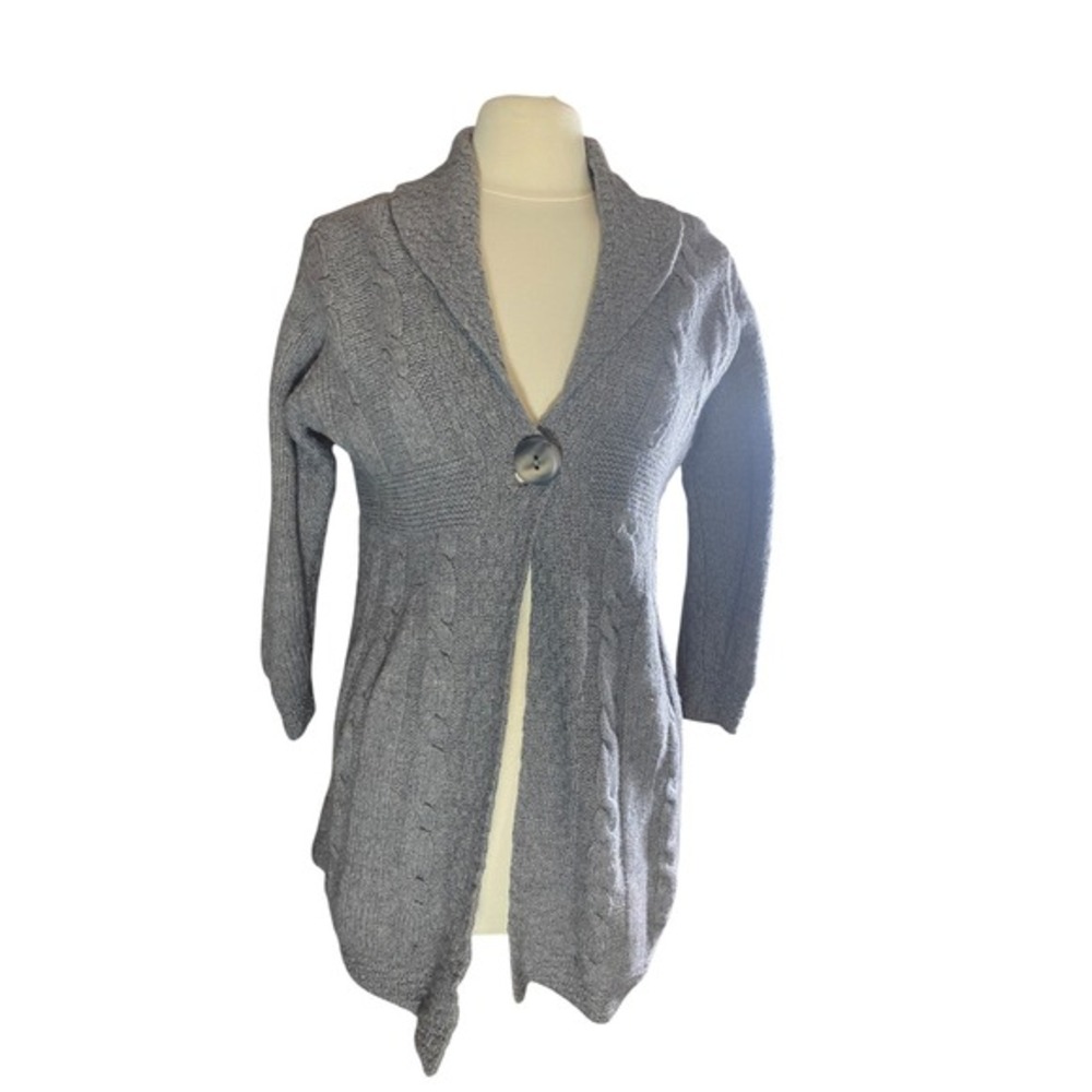 ARAN‎ CRAFTS Cable Knit 100% MERINO WOOL Cardigan Ireland  XS Small